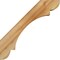 Ekena Millwork 6"W x 24"D x 24"H Olympic Rough Sawn Knee Brace, Western Red Cedar BRC06X24X24OLY00RWR - alternate 4